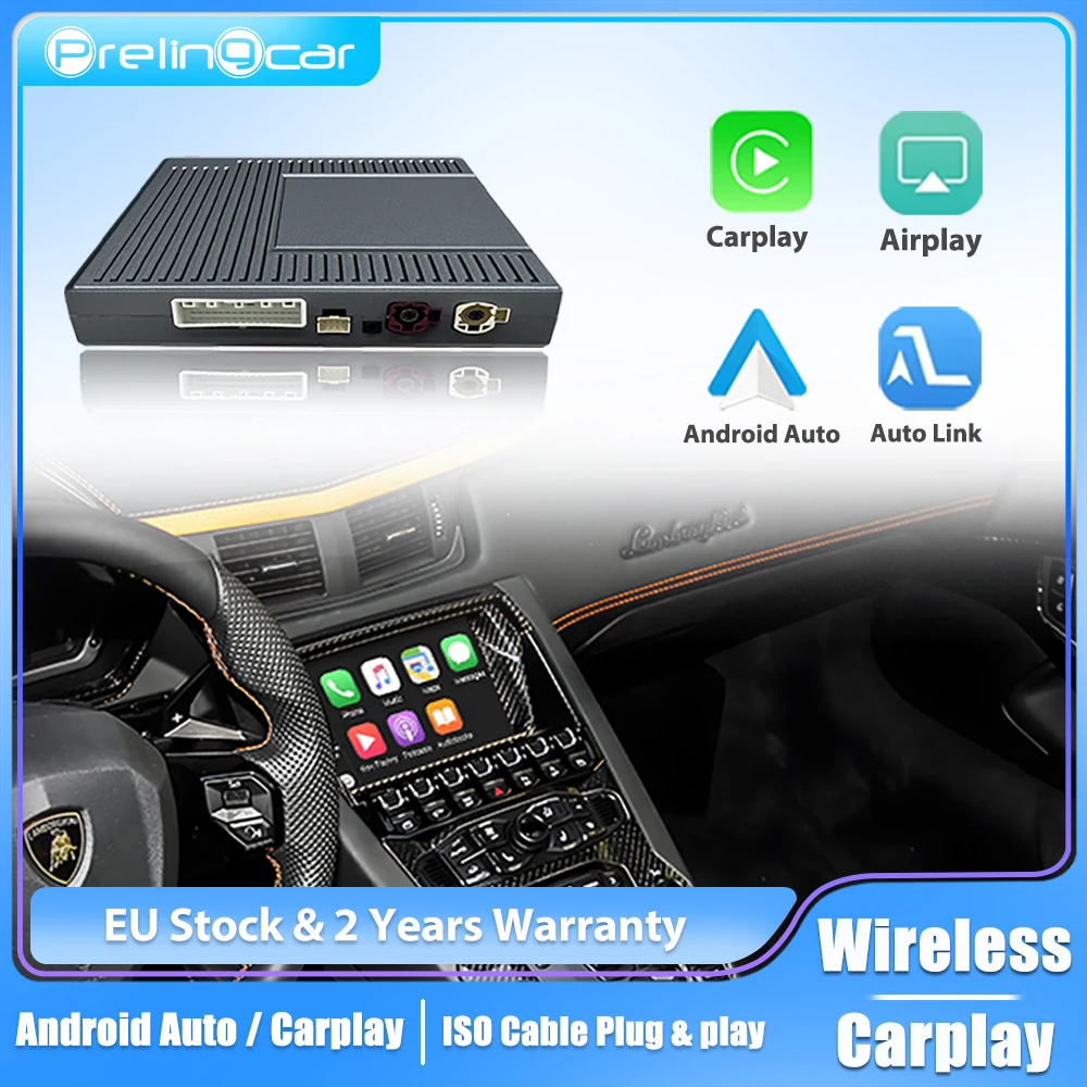 Wireless CarPlay For Lamborghini Aventador LP700 2011 12 13 14 15 16 years AirPlay Android Mirror Link  CarPlay Function