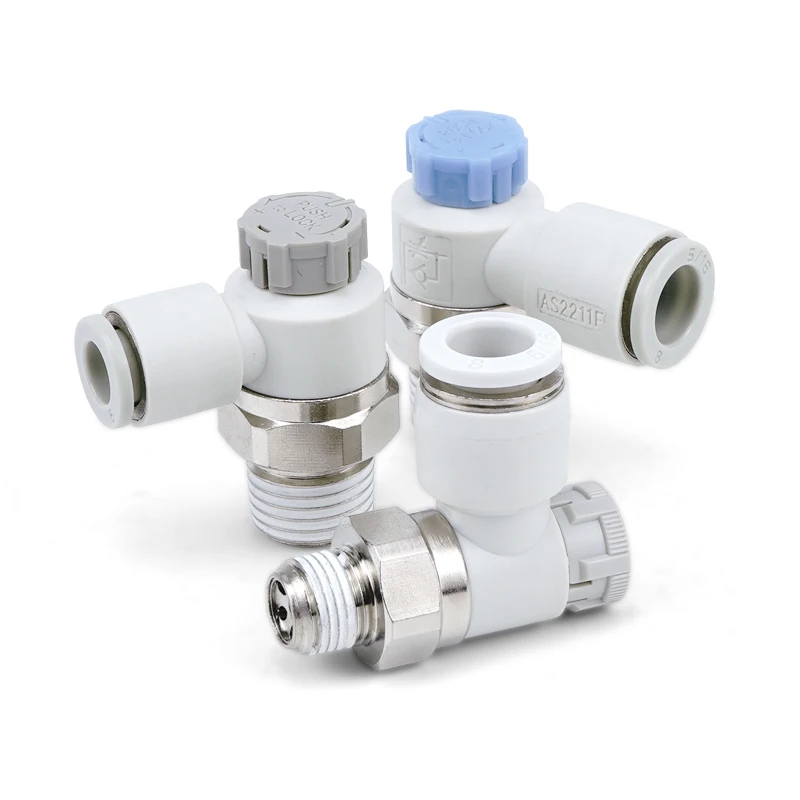 PTL Pneumatic Connector Cylinder Throttle Valve Push Lock Connector PTL4-01A-M/6-01A  Air Speed Control Valves