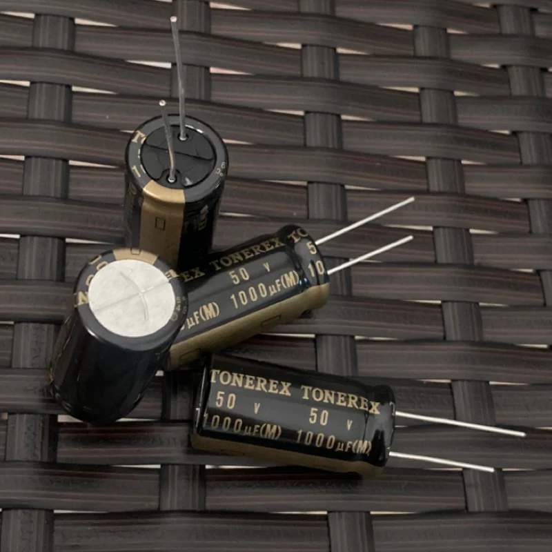 2PCS 1000UF 50V 50V 50V 1000UF จูนเนอร์ TONEREX ทองแดง Pin