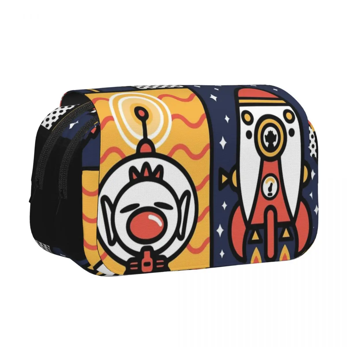 

Милый пенал-раскладушка «Пикмин» для школьников, вместительный, на молнии, для канцелярских принадлежностей