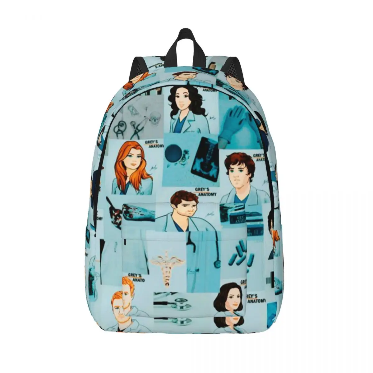 Grey's Anatomy Tv Show Cartoon Backpack for Men Women Fashion High School Business Daypack College Canvas Bags Lightweight