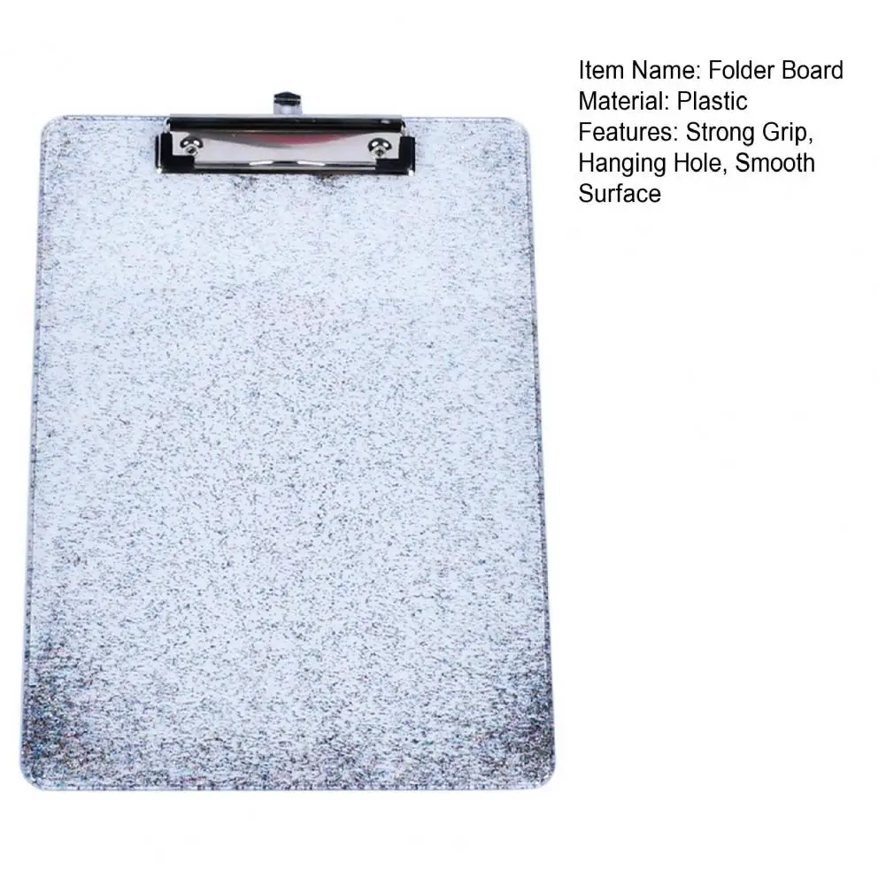 Menu Holder Thickened Strong Grip Rectangle A4 File Folder Hanging Board Paper Clipboard Writing Pad Document Holder For Office