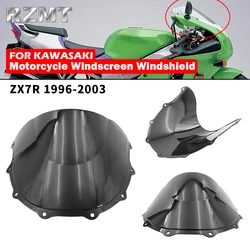 For Kawasaki ZX7R 1996-2003 ZX-7R Windscreen Windshield Shielda Double Bubble Wind Deflector Motorcycle Accessories