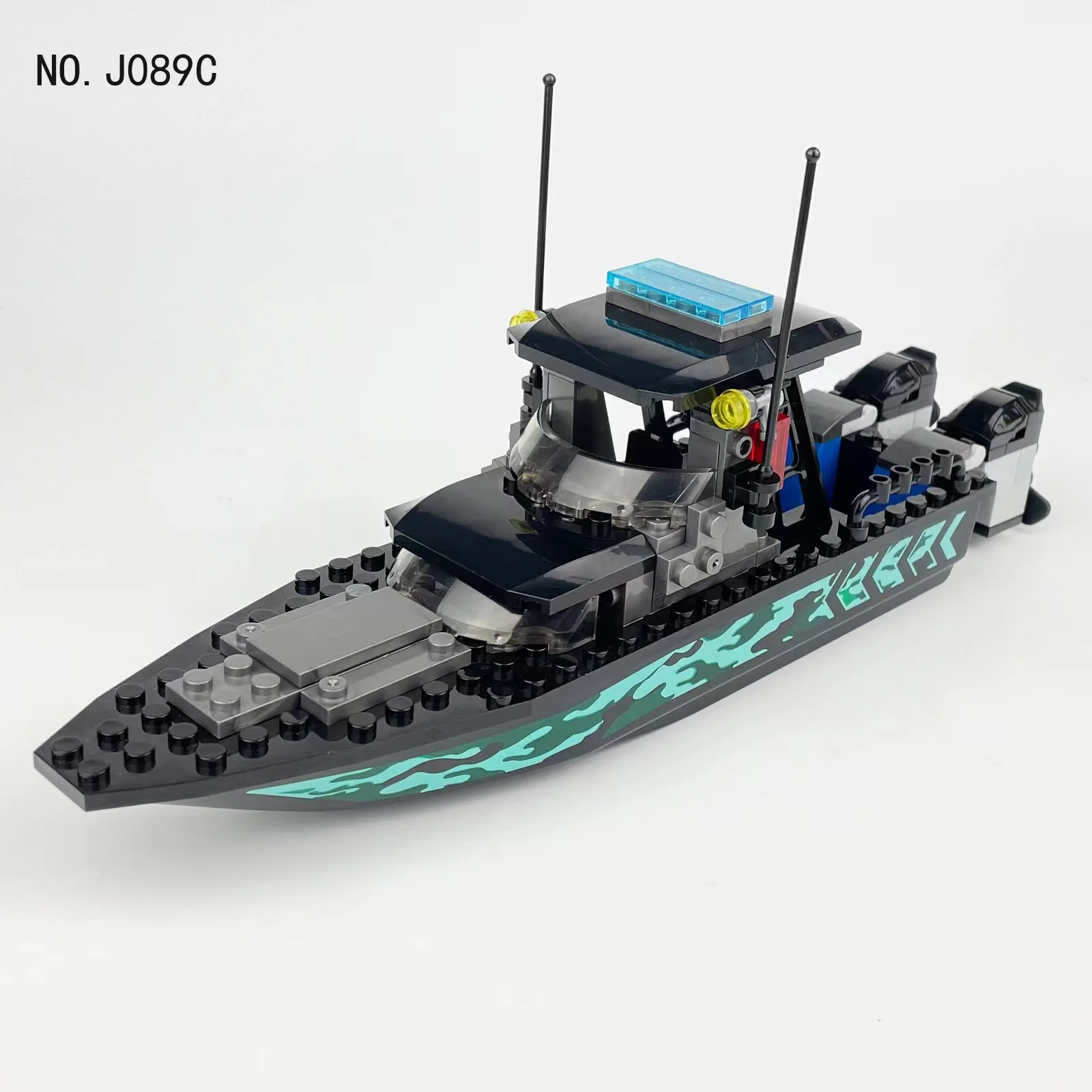 Military Camouflage Rubber Boat Rescue Canoeing Lifeboat Kayaking Infantry Army MOC Building Block Brick Brickset  Kid Toys