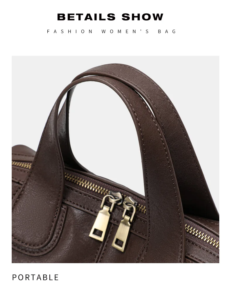 Aidanni 2026 Echtleder Damenhandtasche Große Kapazität Schulter-Umhängetasche Muttertasche Neuankömmling – Detail 14
