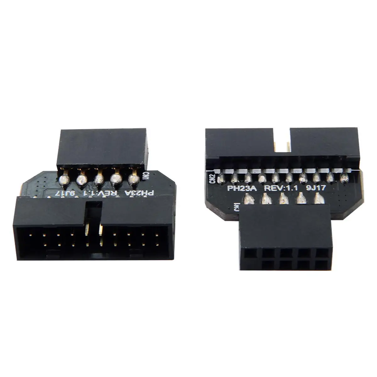 USB 2.0 9Pin Housing to Motherboard USB 3.0 20pin Header Female Reversible Adapter 1set image 5