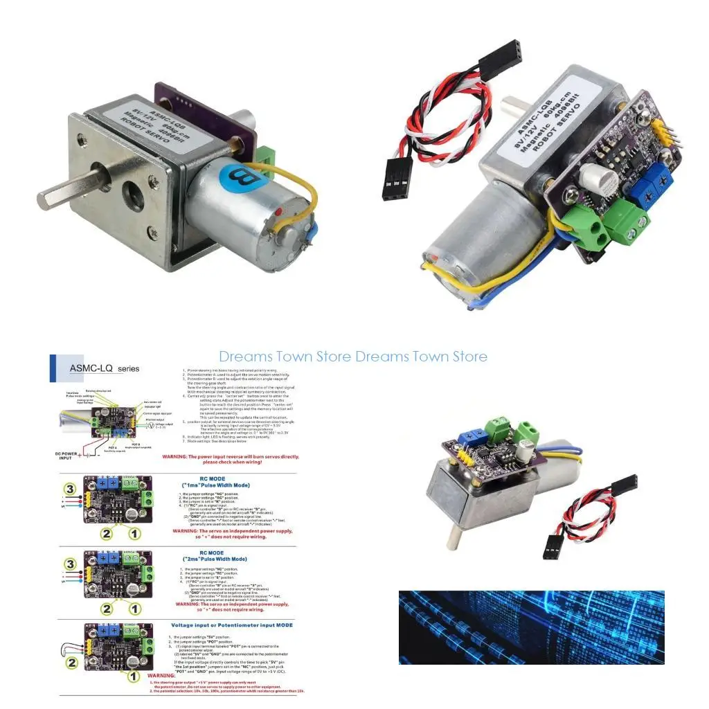 

HX6A High Torque Gear Servo Motor For Robotics And Industrial Automation With 30kg/60kg Output Aluminum Gear Servo