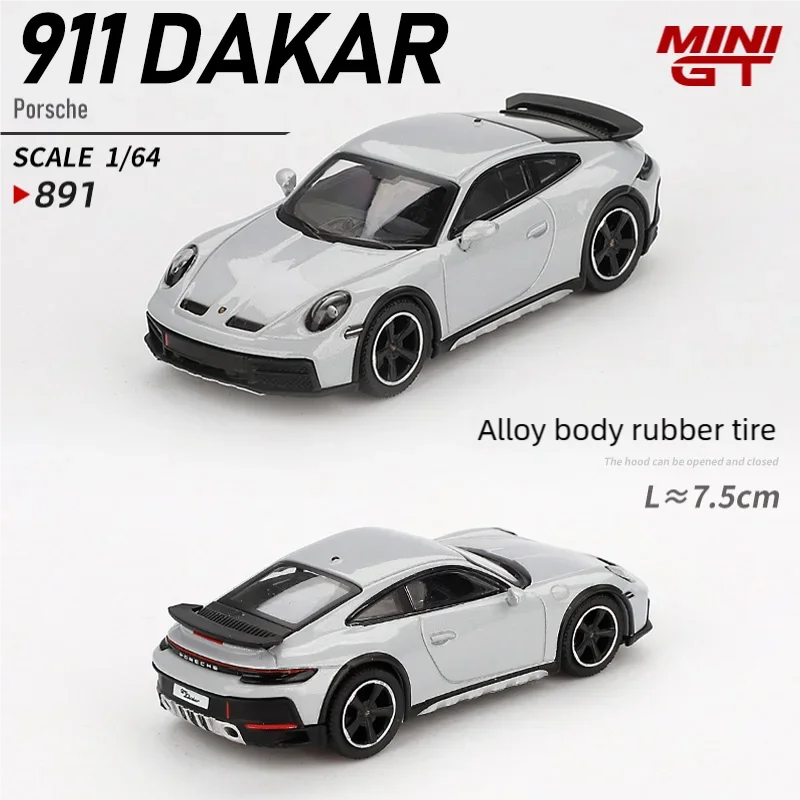 

MINIGT 1/64 911 Dakar metal diecast car models collect ornaments sports car 891