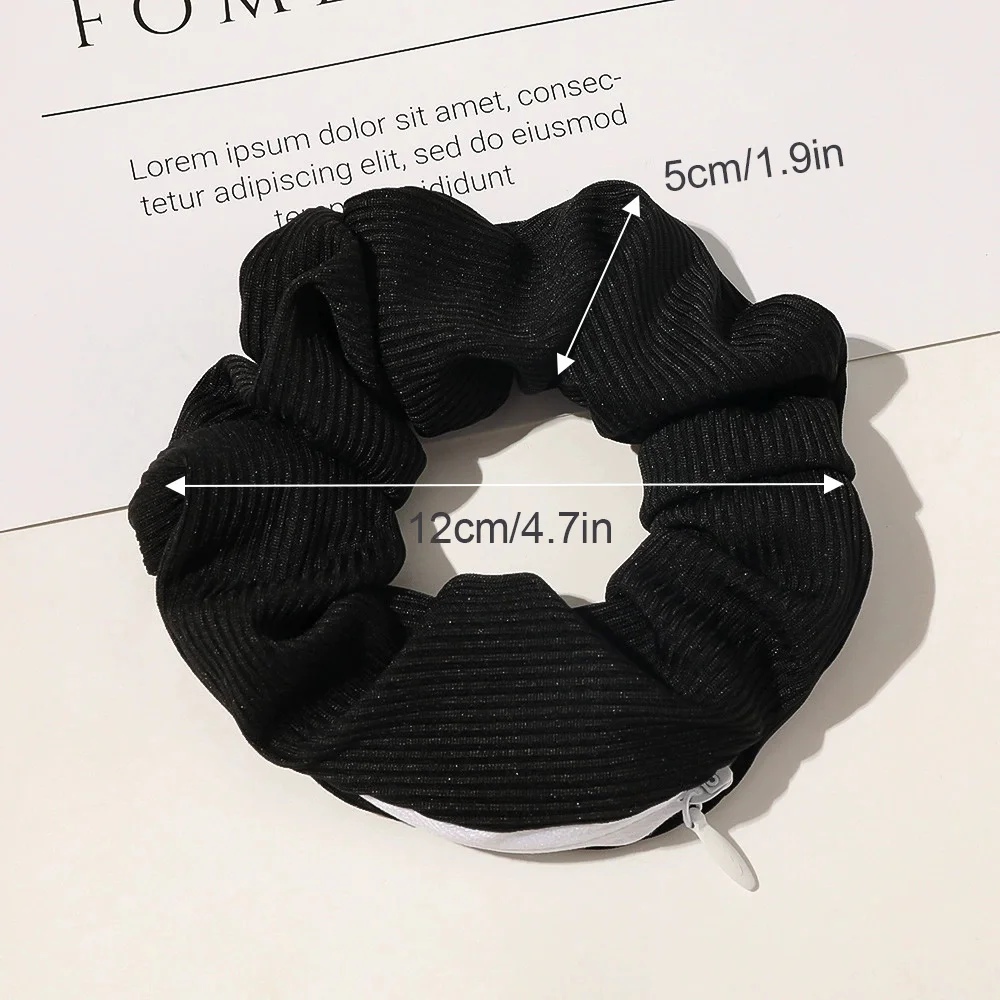 Portable With Zipper Hidden Safe Sight Secret Hair Tie Storage Case Hair Scrunchie For Outdoor Travel Hide Key Cash jewelry Gift