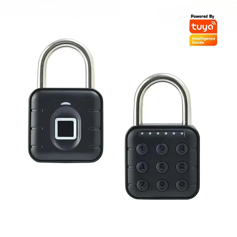 Electronic Lock Tuya Bluetooth Fingerprint Padlock Digital Luggage Lock APP Temporary Password Remotely IP67 Decompression Toys