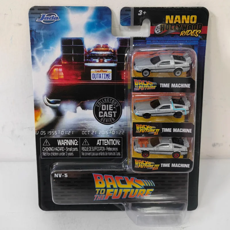 

Набор миниатюрных моделей автомобилей Jada Alloy «Назад в будущее», статическая коллекция, декоративные праздничные подарки, игрушки