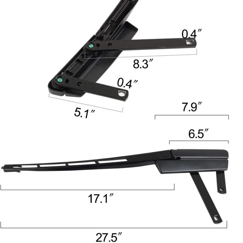 4L1955408 4L1955408B 4L1955407A Front Right Car Windshield Wiper Arm Iron Wiper Arm for Audi Q7 2007-2016 4L1 955 408