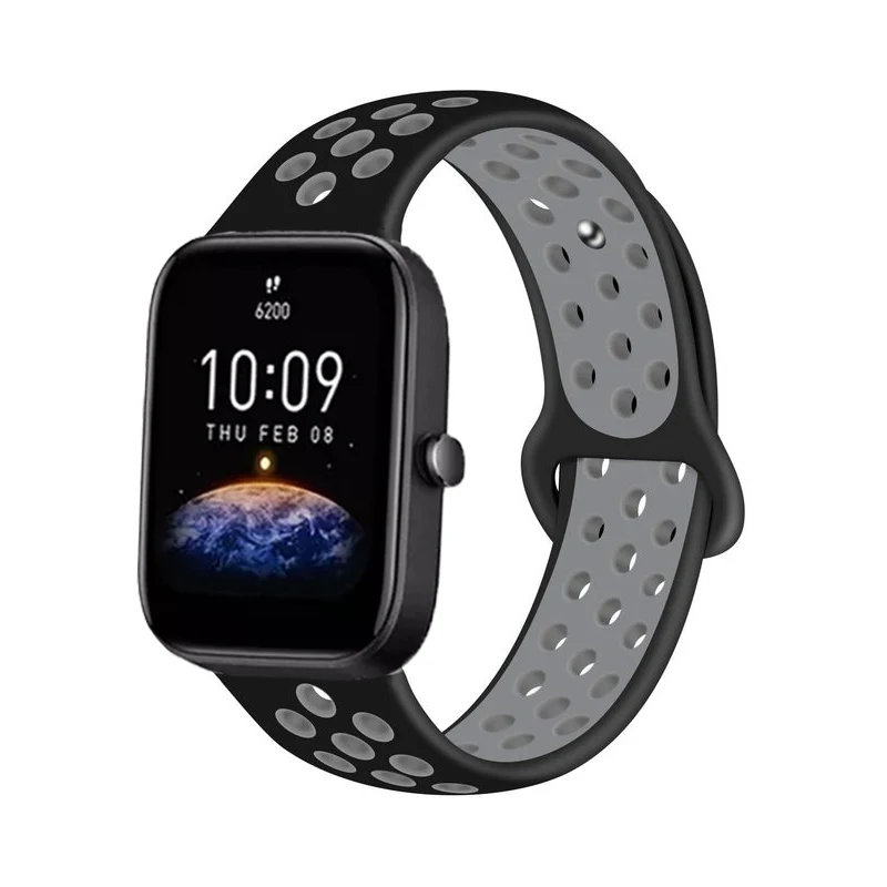 Sport Band For Amazfit Bip 3 Soft Silicone Strap Bracelet Watchband For Amazfit Bip 3 Smartwatch Accessories Replacement Correa