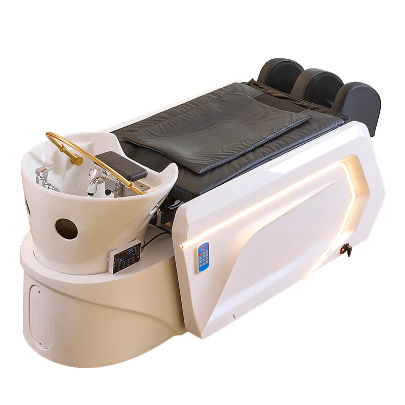 

Высококачественная умная массажная кровать с шампунем для парикмахерской с подогревом спины, циркуляцией воды