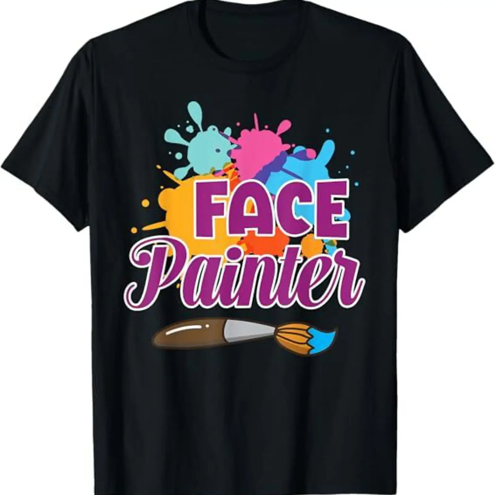 NEW Face Painter Funny Makeup Artist Cute Girl Painting Best T Shirt S 3XL vintage Washed homme Slightly Top For Everyday Wear