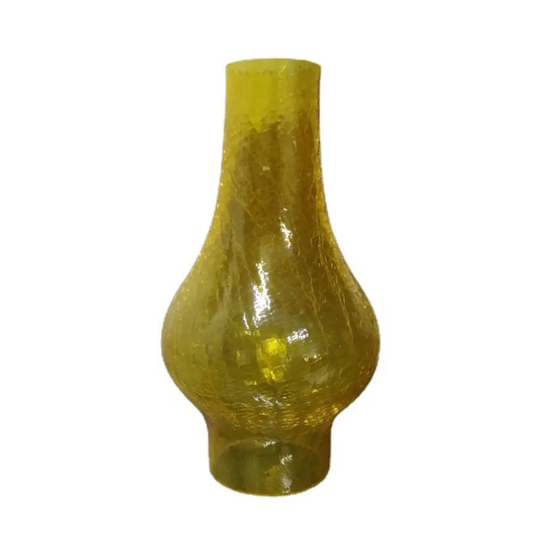 Reemplazo de pantalla de lámpara de vidrio de chimenea curvada para lámparas de aceite de queroseno, pantalla de vidrio con grietas Vintage,