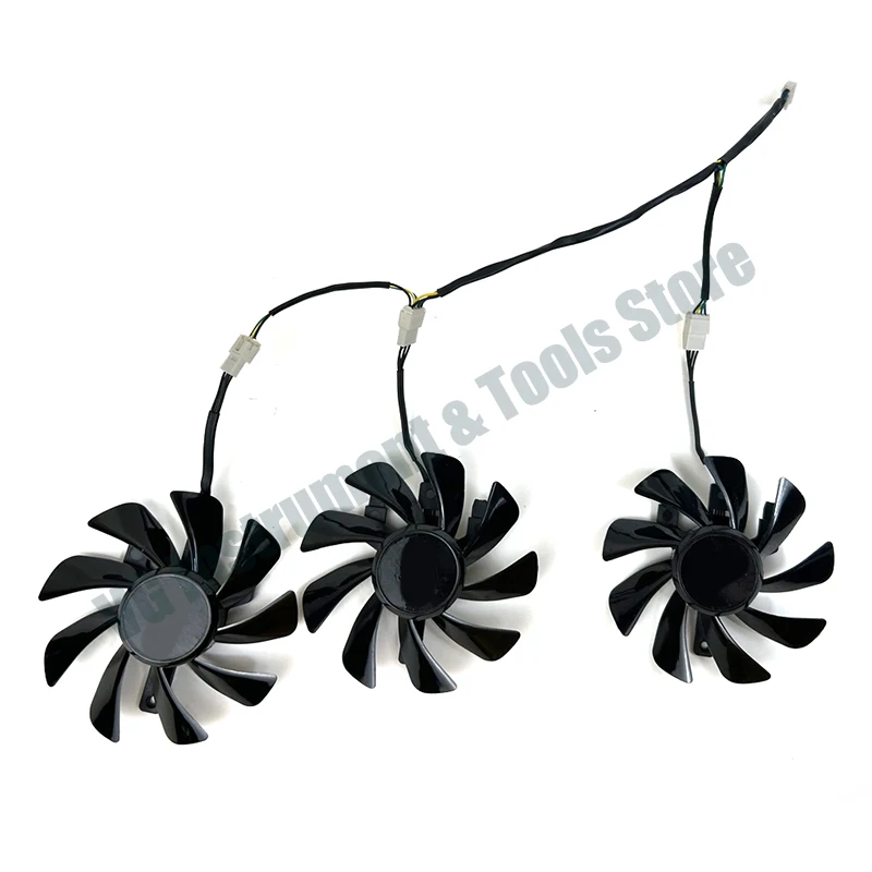 New For 3pcs Cooling Fan 87mm 4pin T129215BU For Sapphire Radeon R9 FURY 4GB HBM Tri-X OC Graphics Video Cards