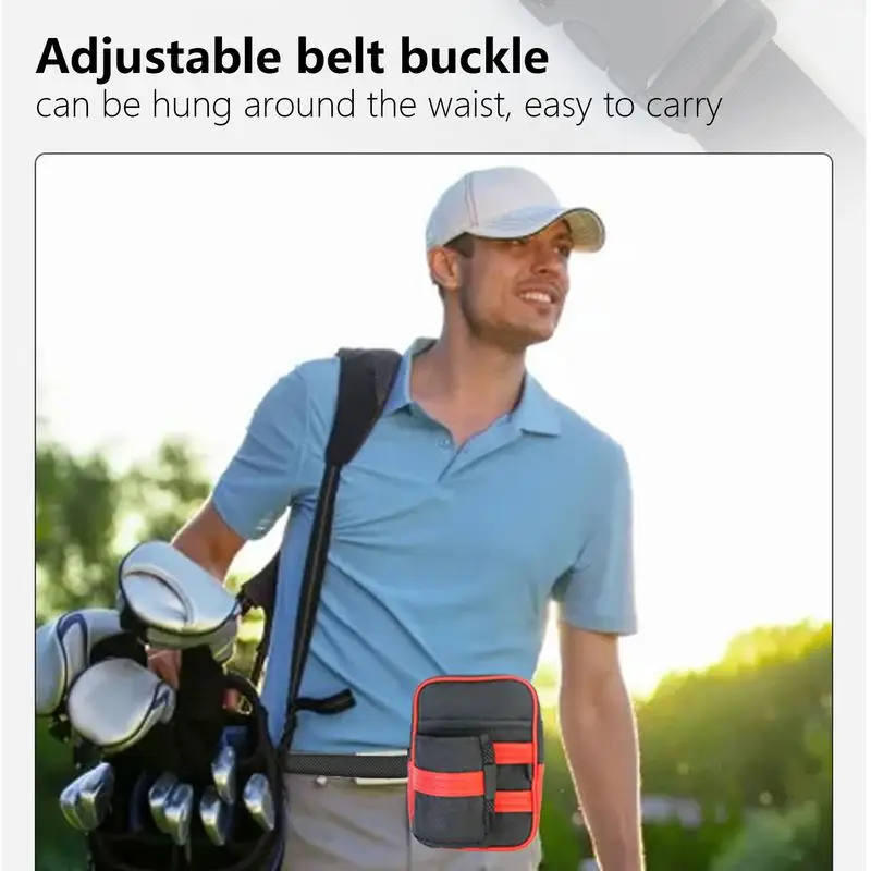 Golf Accessory Bag Men Waist Pack Water Proof Large Fanny Pack Golf Pouch Stretch Outdoor Sports Waist Bag Golf Bag Accessories