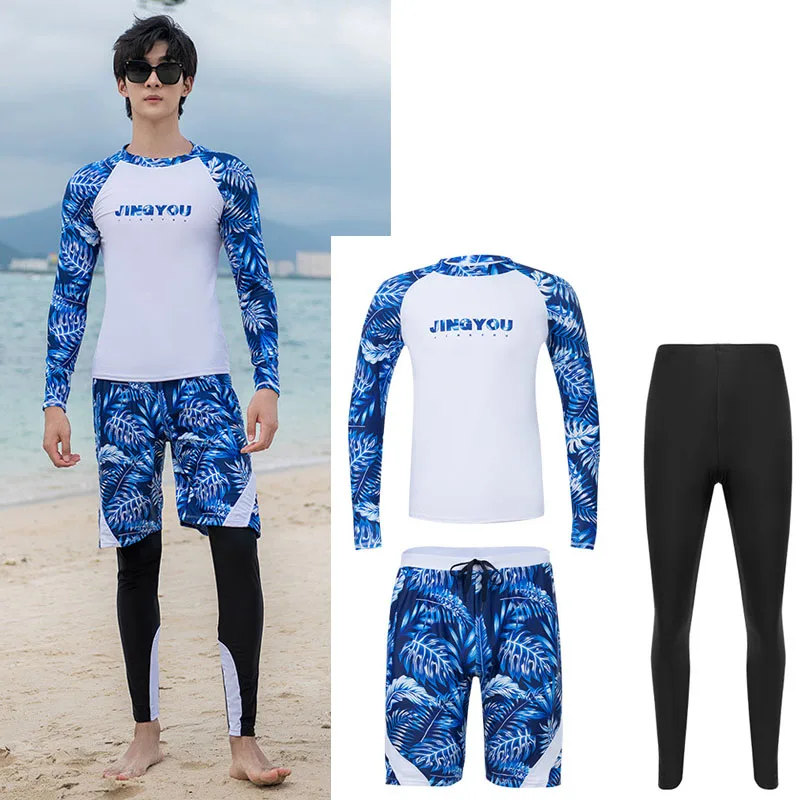 

Мужской комплект из 3 предметов: рубашка с длинным рукавом для защиты от солнца, шорты и брюки, рашгард для бега, тренировок, занятий спортом, походов, рыбалки, плавания