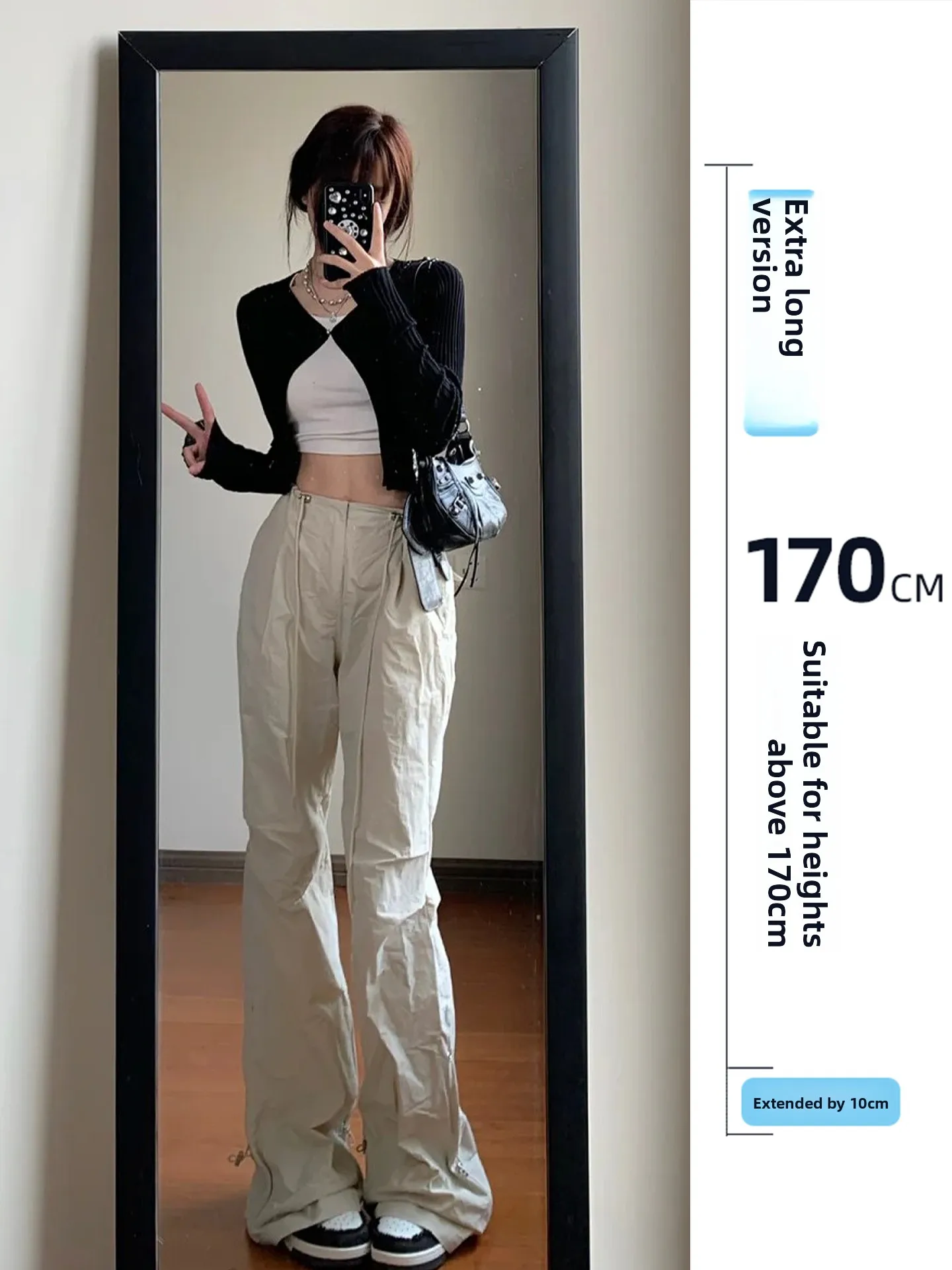 

Свободные длинные рабочие брюки для женщин, повседневные спортивные брюки, осенние уличные удобные брюки свободного кроя, карго-брюки