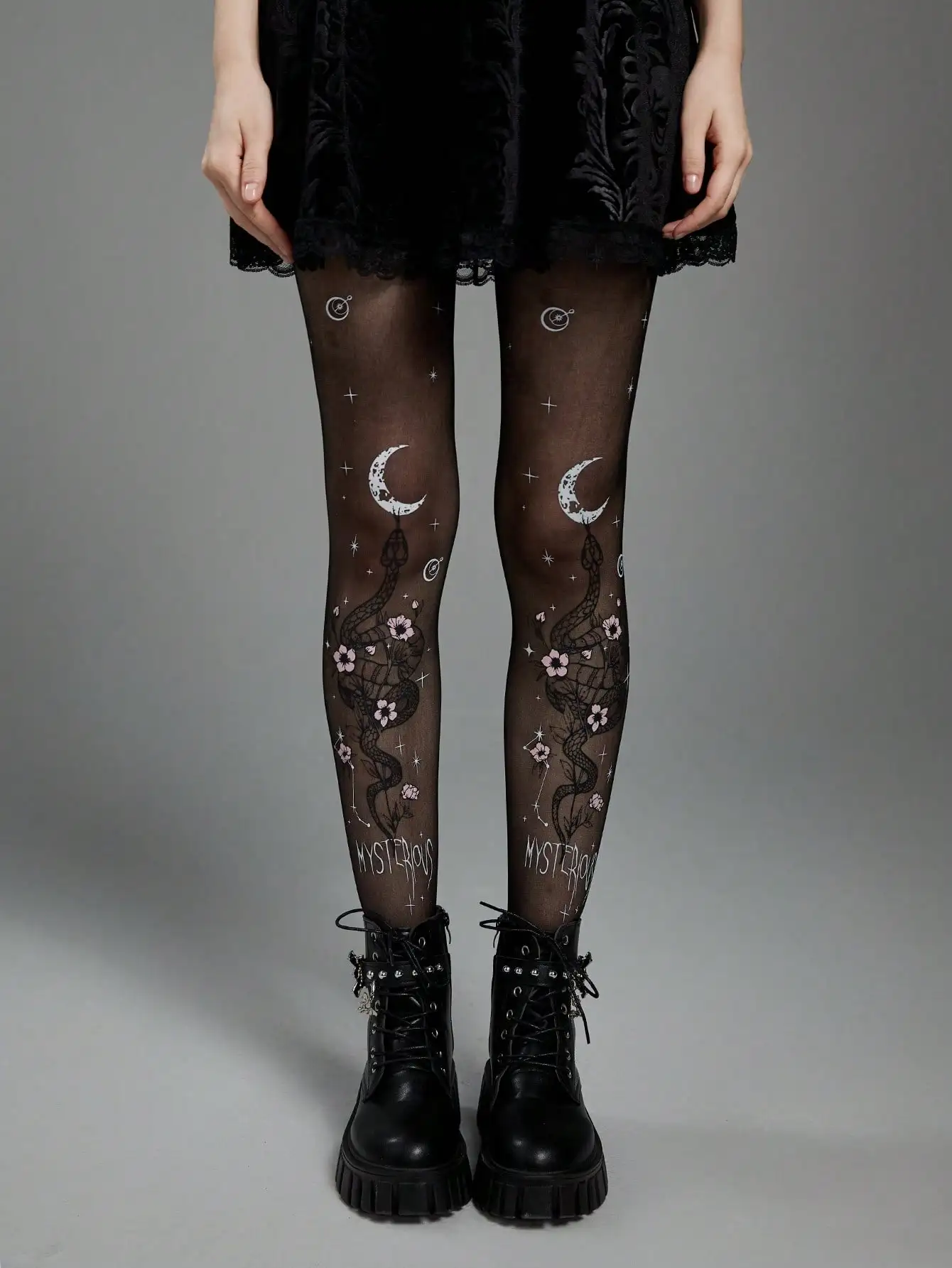 1 Pair of Fashionable and Personalized Snake Print Stockings for Women, Pantyhose, Leggings