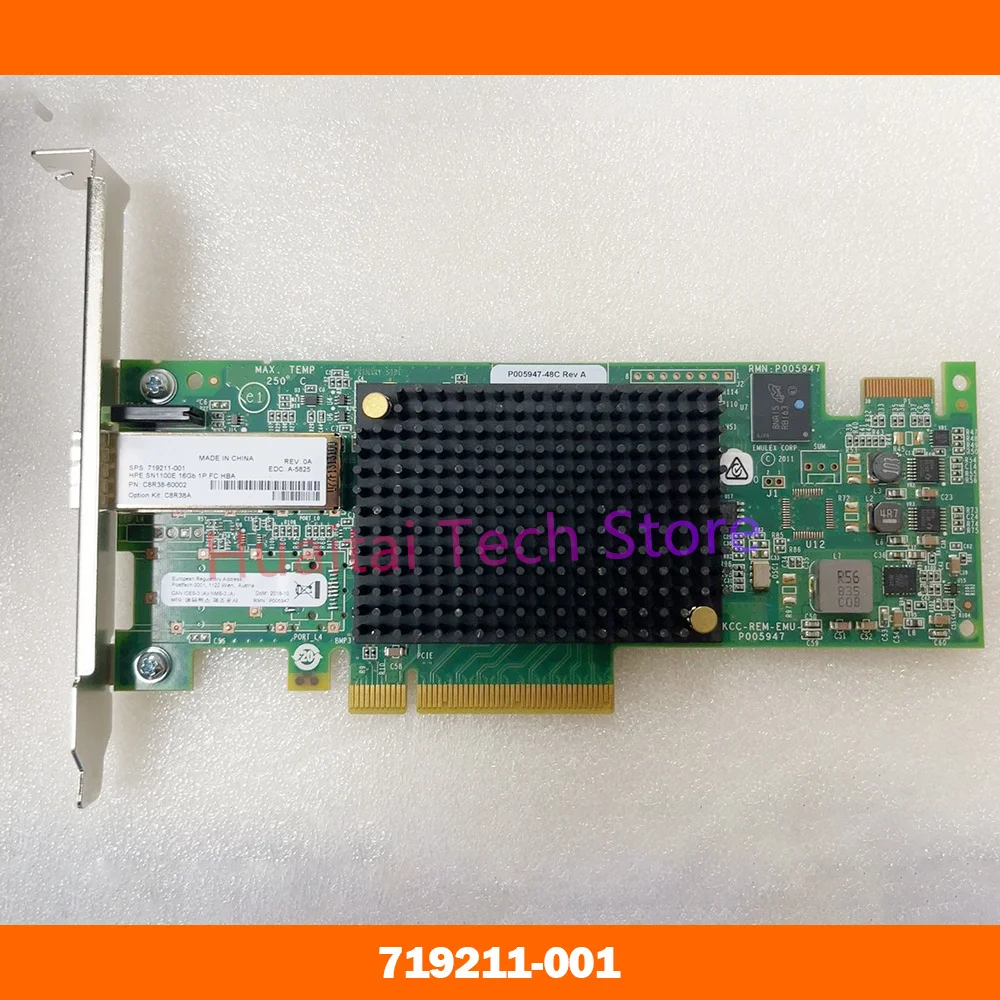 

For HP SN1100E 16GB Single Port Fiber Optic Card 719211-001 C8R38-60000