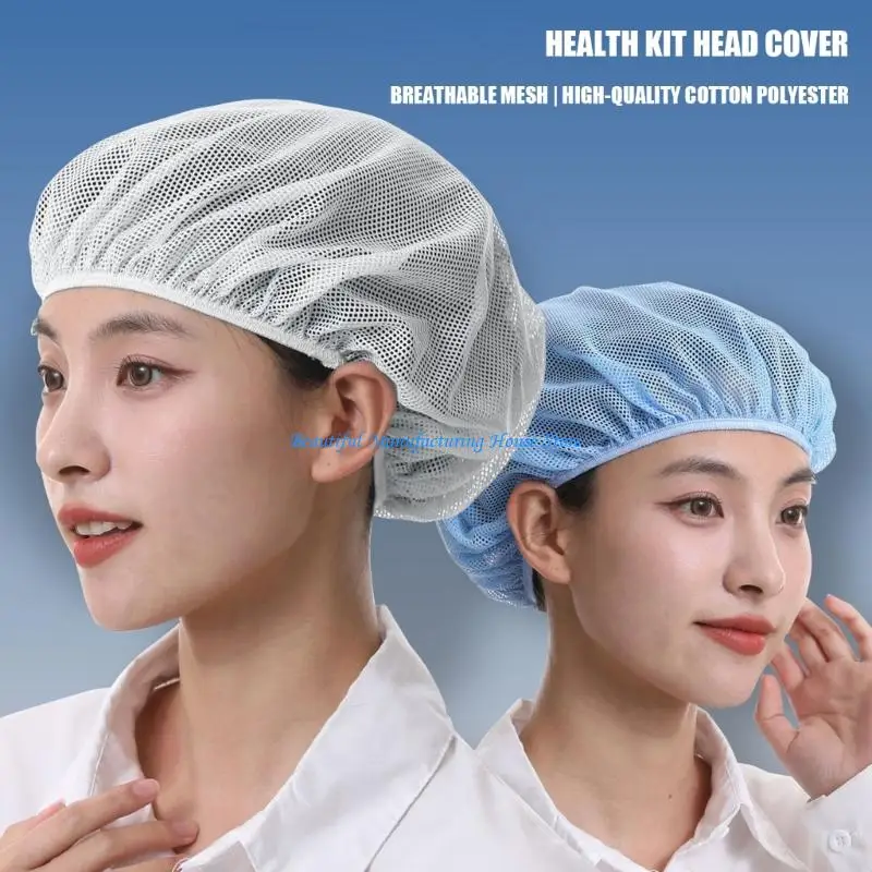 E56A 10pcs Breathable Mesh Cap Soft Head Cover Stays In Place Even During Biking