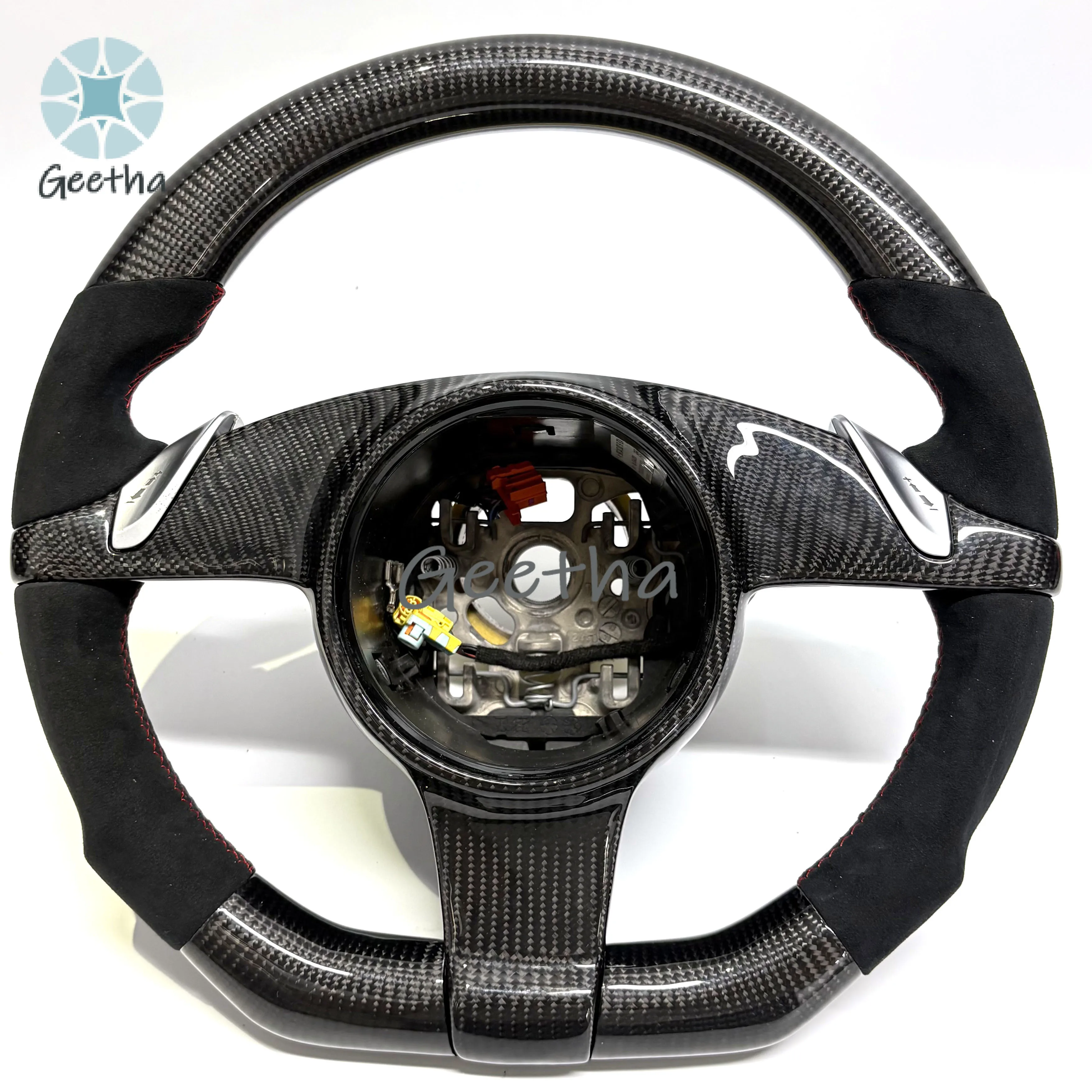 

For Custom Carbon Fiber Steering Wheel for Porsche Panamera Cayenne Macan Taycan Cayman Boxster Carrera 997 918 911 718 970 971