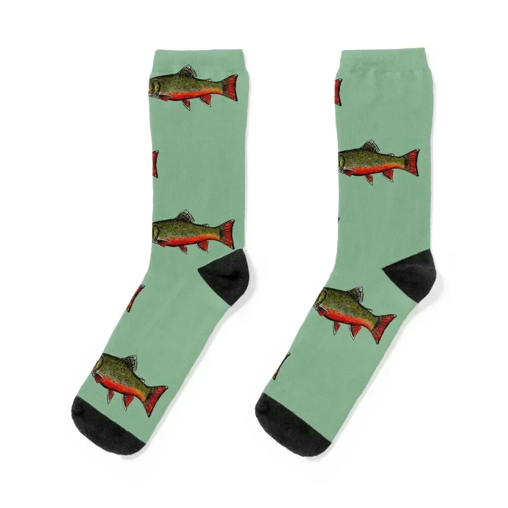 

Brook Trout Socks essential men cotton high quality luxury japanese fashion Socks Man Women's