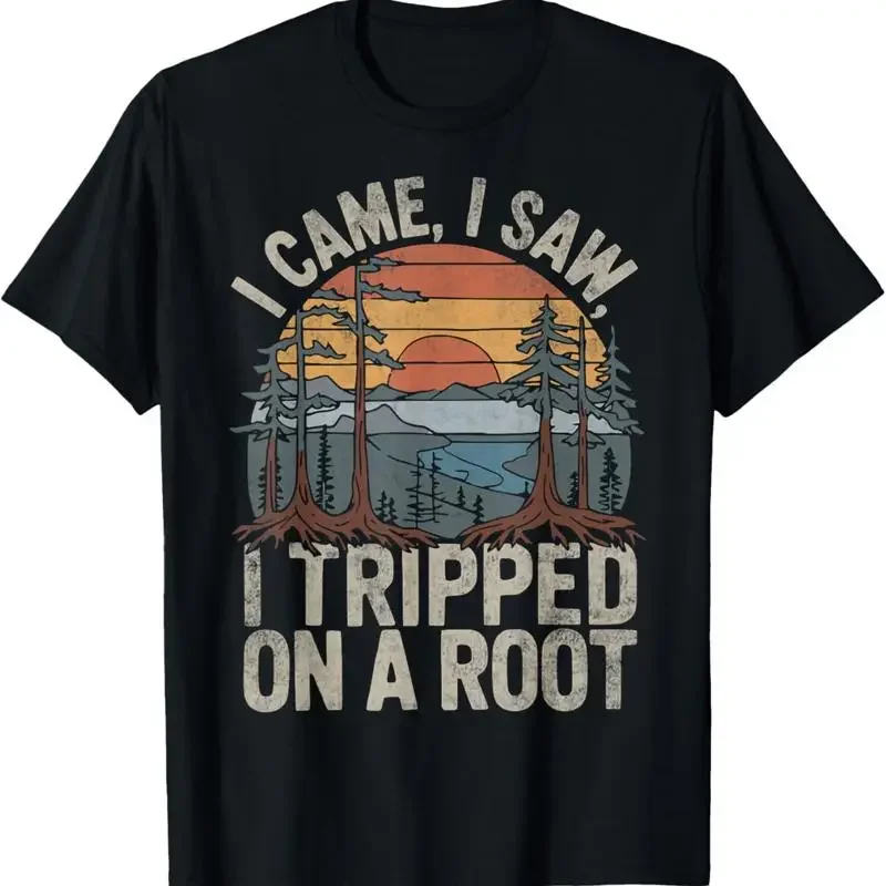 I Came Saw Tripped On A Root Vintage Camping Hiking T Shirt