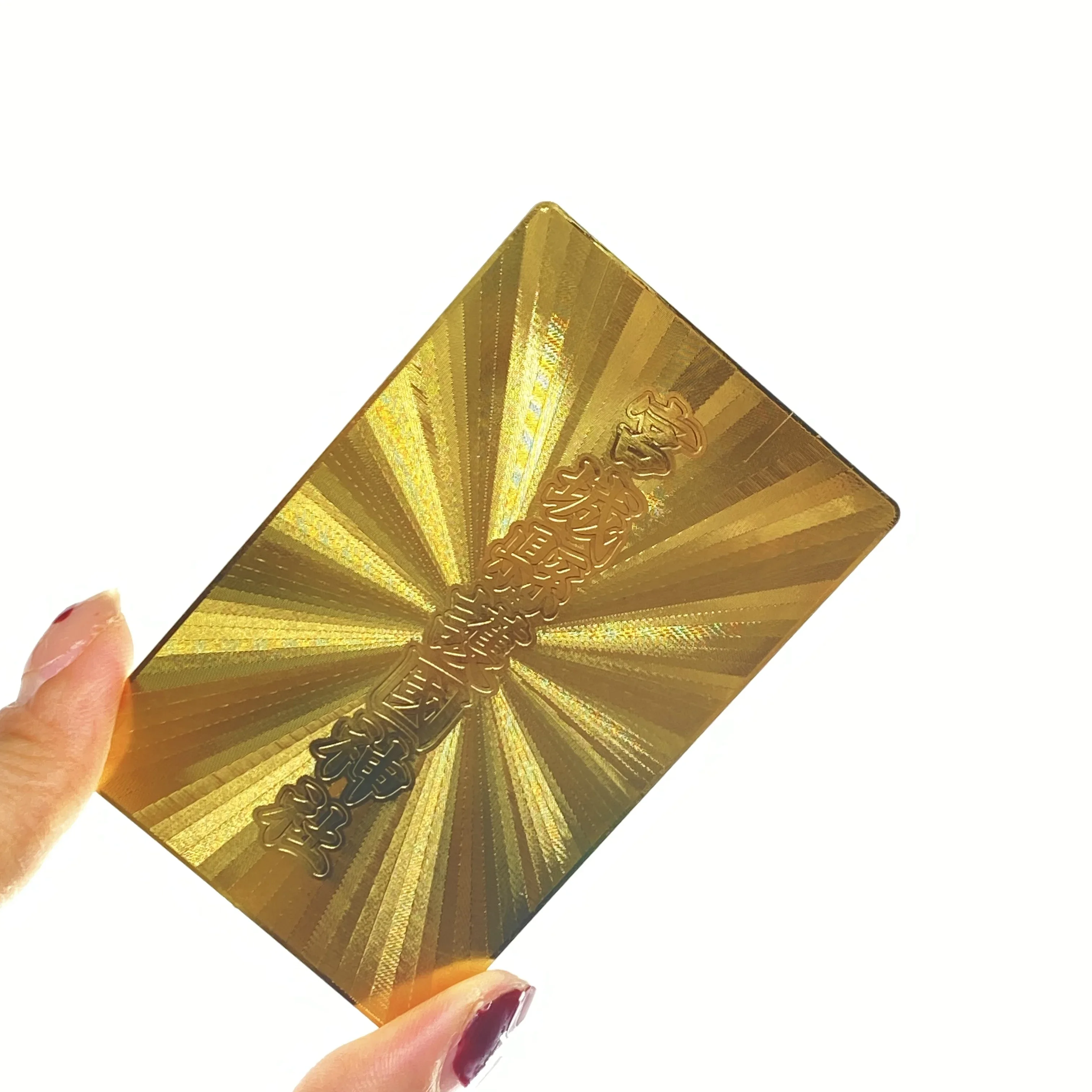 

Металлическая медь Таиланд Священное Писание Текстурированная печать Будды Тигра 24-каратного золота Металлическая карта Будды