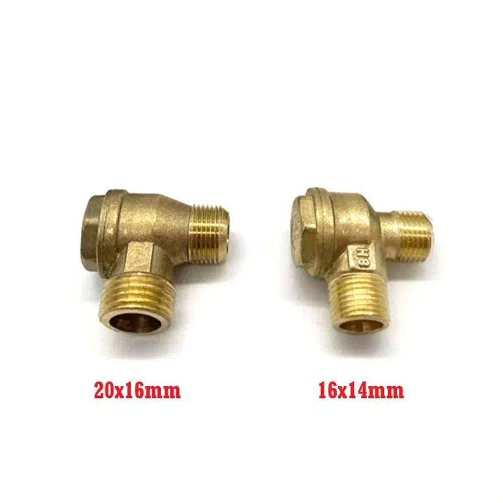 2 Port Check Valve Brass Male Thread Connector Tool For Air Compressor Accessories Air Pump Check Valve Cut-off Valve