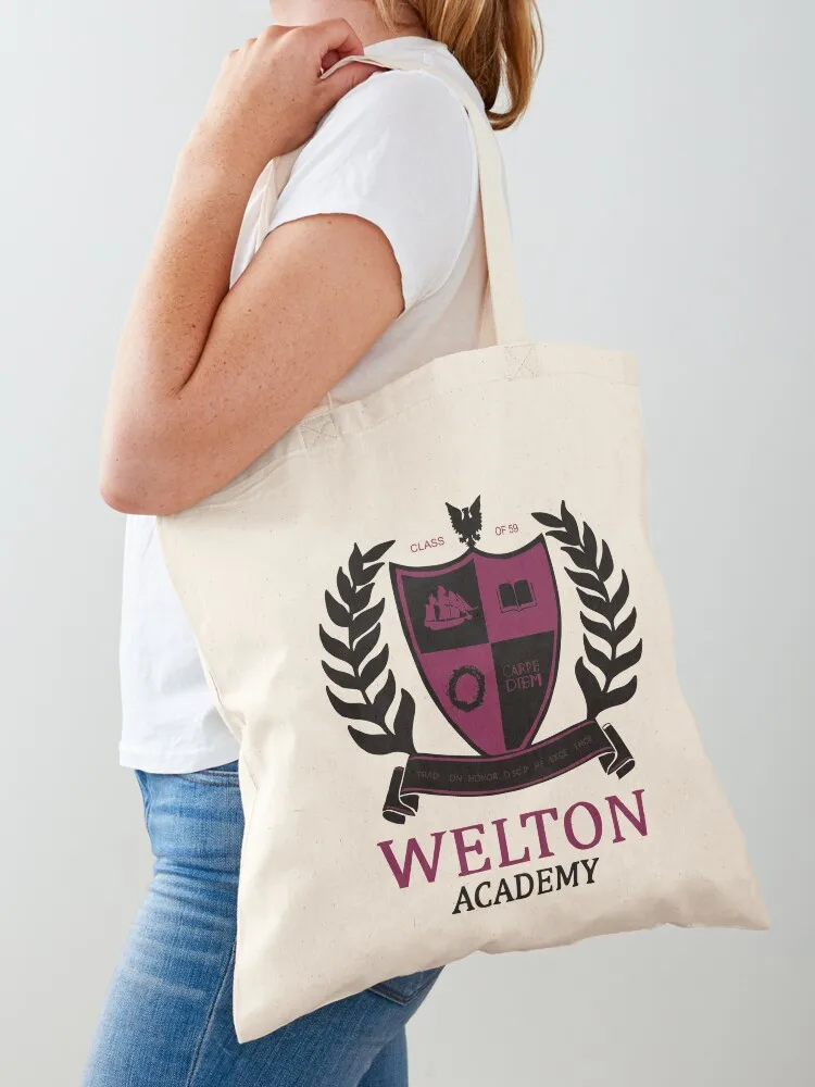 Welton Academy Tote Bag large size bags shopping bag logo Women's bags tote bag women