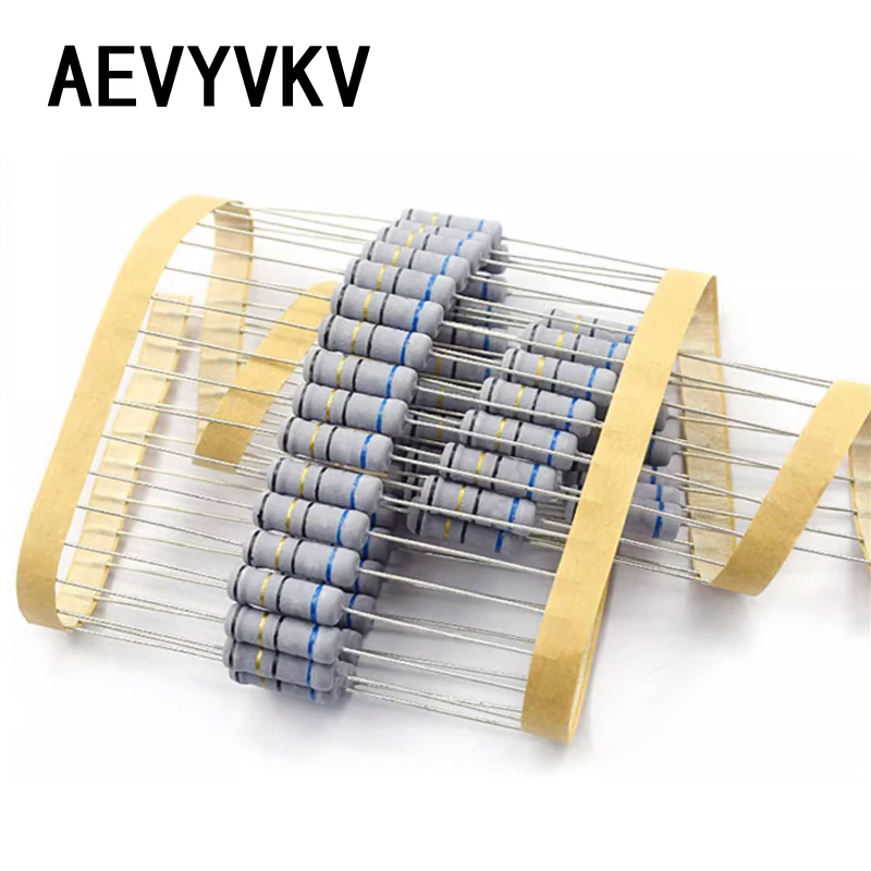 20PCS 2W 5% Wire Wound Resistor Fuse Winding Resistance 0.1 0.15 0.22 0.33 0.47 0.5 1 2.2 3.3 4.7 5.1 6.8 10 22 47 51 100 ohm
