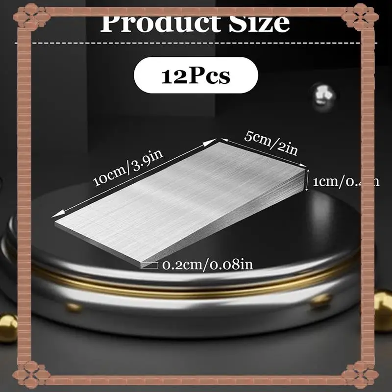 24-Hour Delivery Steel Flange Wedges 12-Pack By MUXHEL- 4X2 Inch Triangle Metal Shims For Lathes And Welding Machines