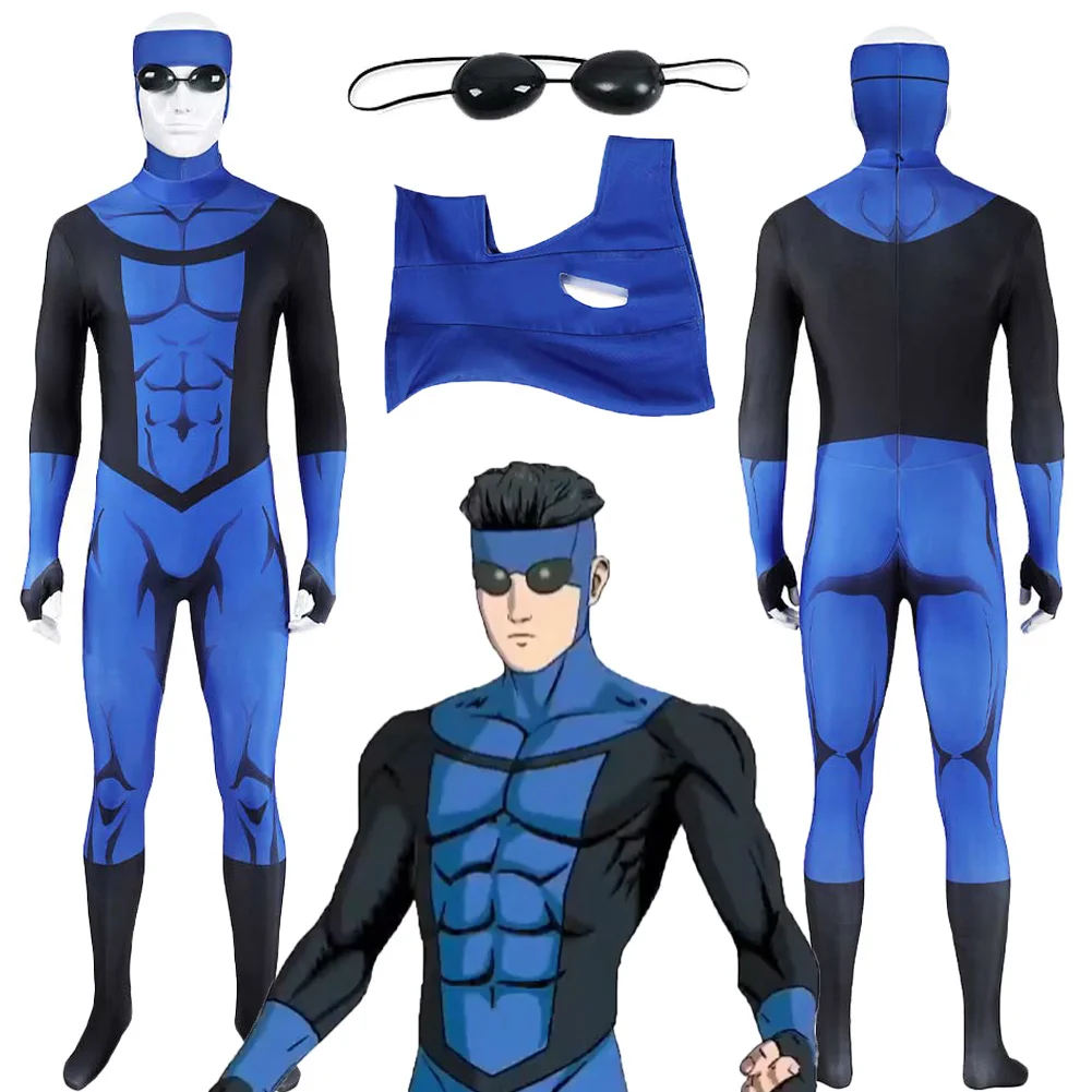 

Cartoon Invincible Mark Grayson Halloween Party Disguise Outfits Party Uniform Carnival Role Play Prop Costume