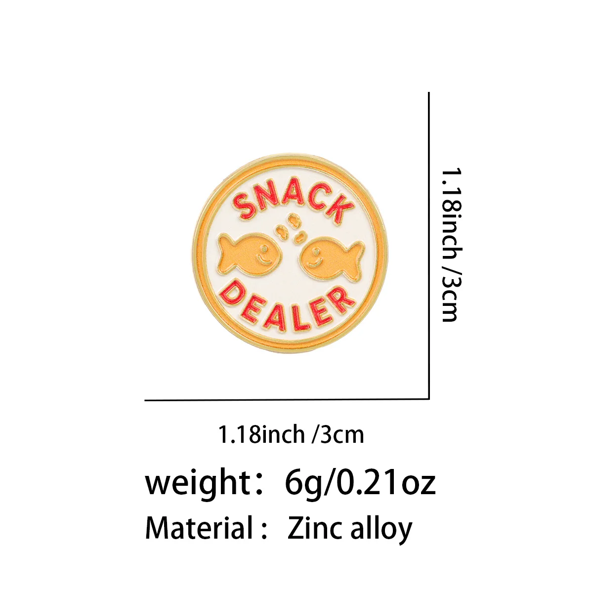9pcs SNACK DEALER Enamel Pin Cartoon Brooches Woman Men Backpack Accessories Bags Badge Fashion Lapel Jewelry Gifts