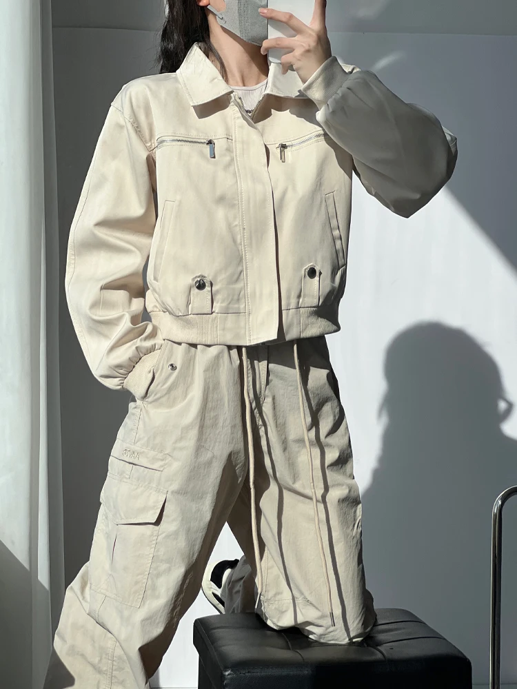 

Rebellious Motorcycle Sle женское свободное пальто Jaet уличная ветровка ретро-дизайн с отложным воротником или Flight Jaet