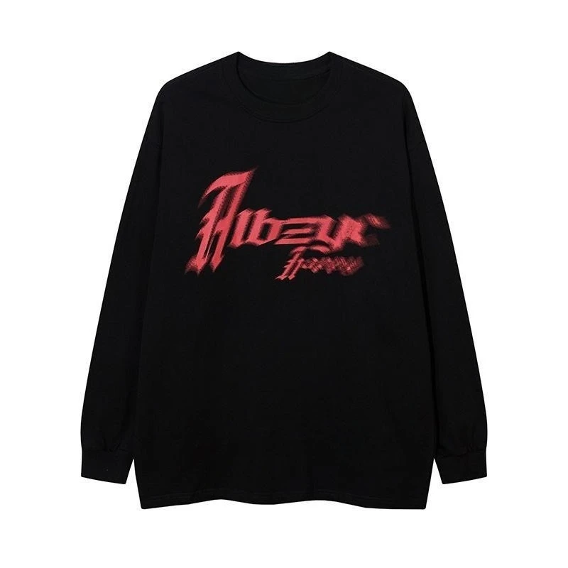 

2025 Autumn and Winter Round-neck Hoodie American Dark Style Letter Print High-end Luxury Is for Both Men and Women Top