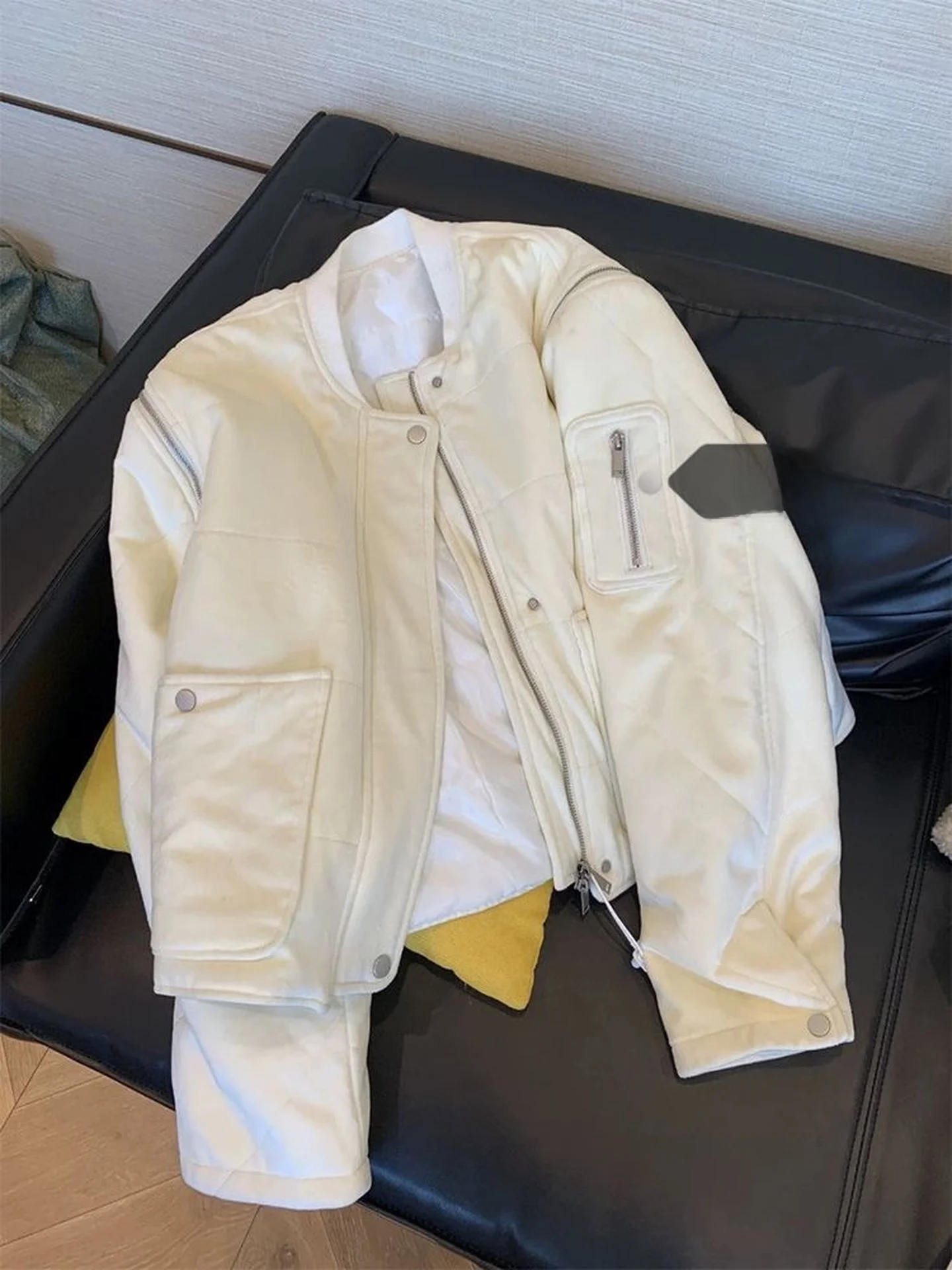 

Новая женская утепленная хлопковая куртка большого размера бежевого цвета в американском стиле, очень теплая, повседневная, осенне-зимняя верхняя одежда