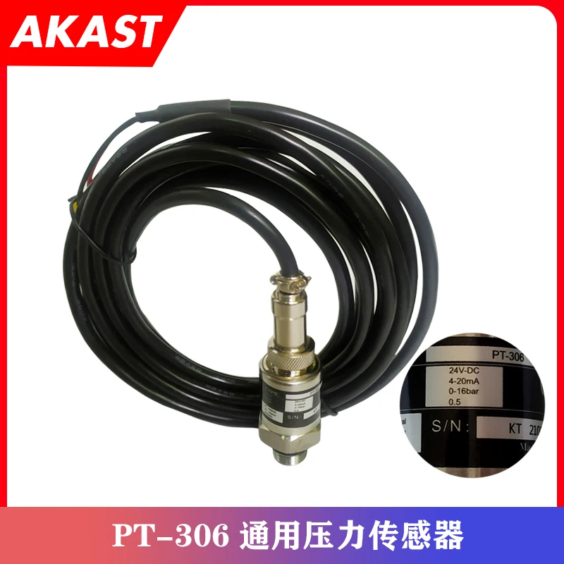 High Quality PT-304 PT-306 PT-309 Pressure Transmitter Air Pressure Sensor 4-20ma 0-16bar Gauge Air Gas Pressure Sensor