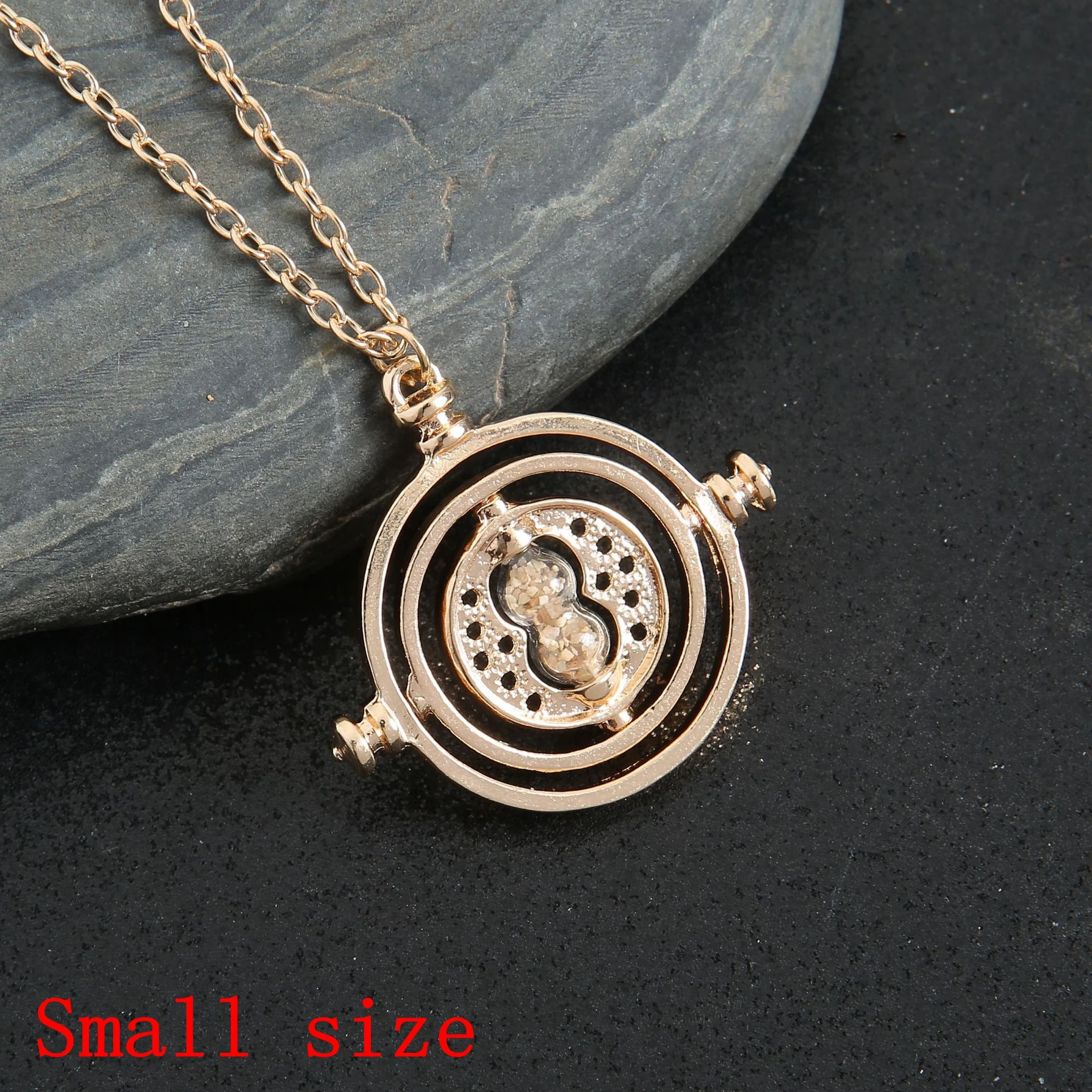 Harried Potter TimeTurner Hourglas Necklace Pendant Toys Keychain Earring Time Changer Action Toy Figures Kids Jewelry Gifts