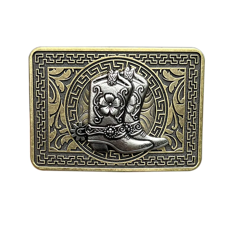 Boots Riding boot belt buckle Western style