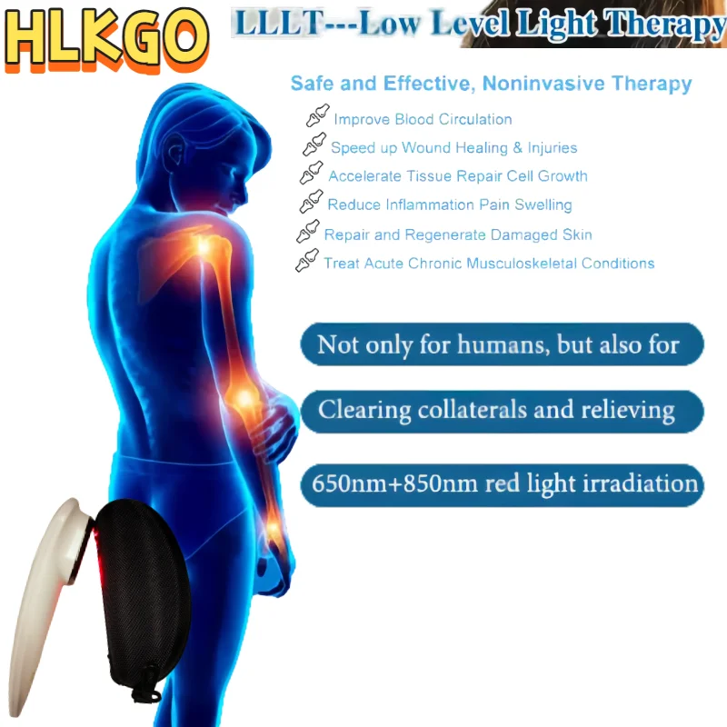 

880mW Class 3B Portable Laser Device 14x650nm+3x808nm - Home Use Infrared Red Light Therapy for Daily Pain & Wound Management