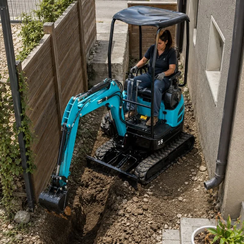 Compact Excavator Mini Digger 1.5 Ton CE Euro5 Customized Solution for Landscaping Cleaning Digging and Ground Work