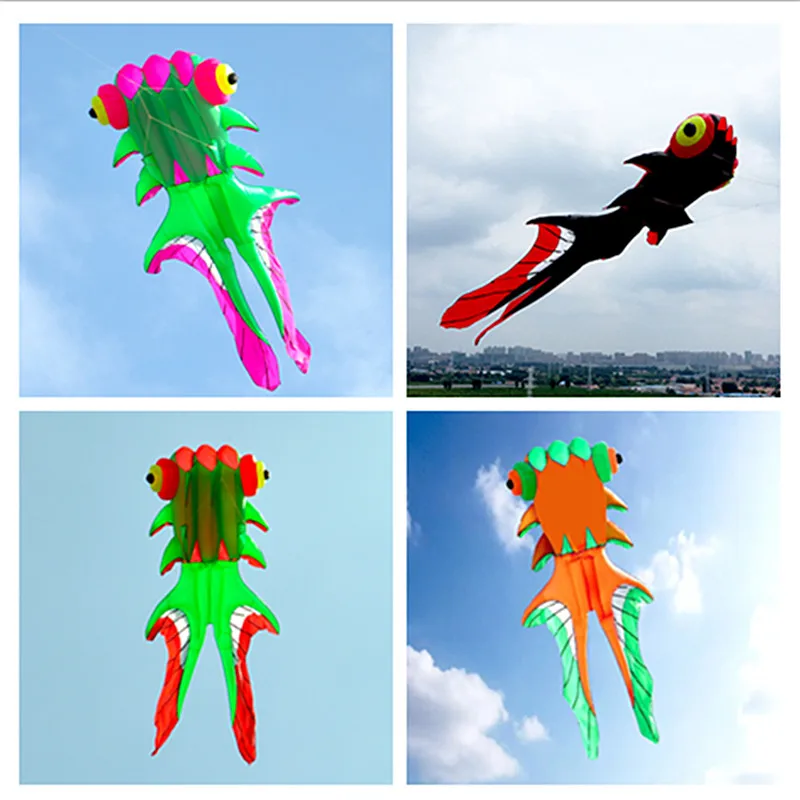 free shipping 8m fish kites flying for adults outdoor toys kids cometas voladoras adulto drachenfliegen latawiec profesjonalny