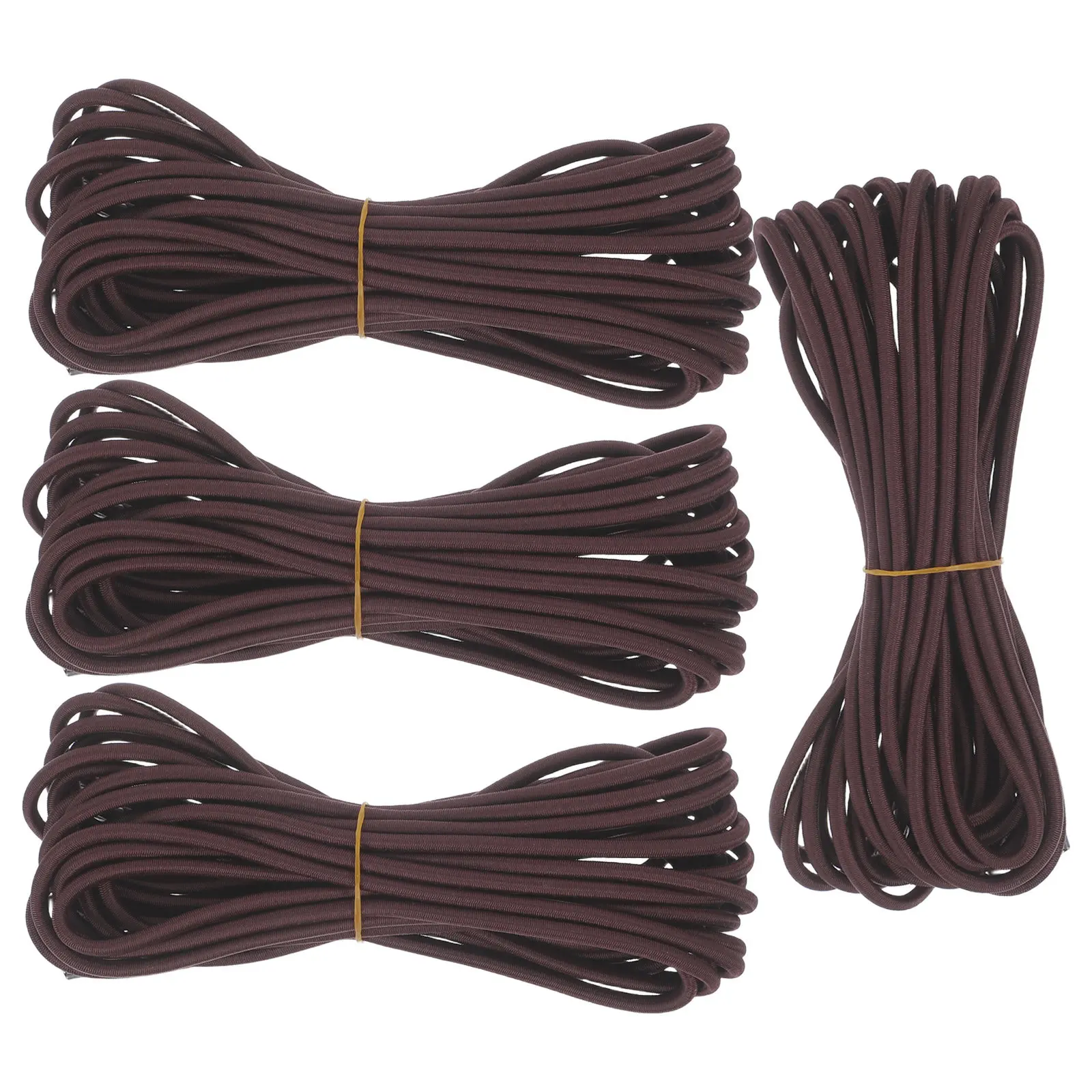8Pcs Brown Elastic Cord Chair Repair Replacement Straps 225Cm 150Cm Outdoor Recliner Rope Patio Folding Lounge Beach Gravity