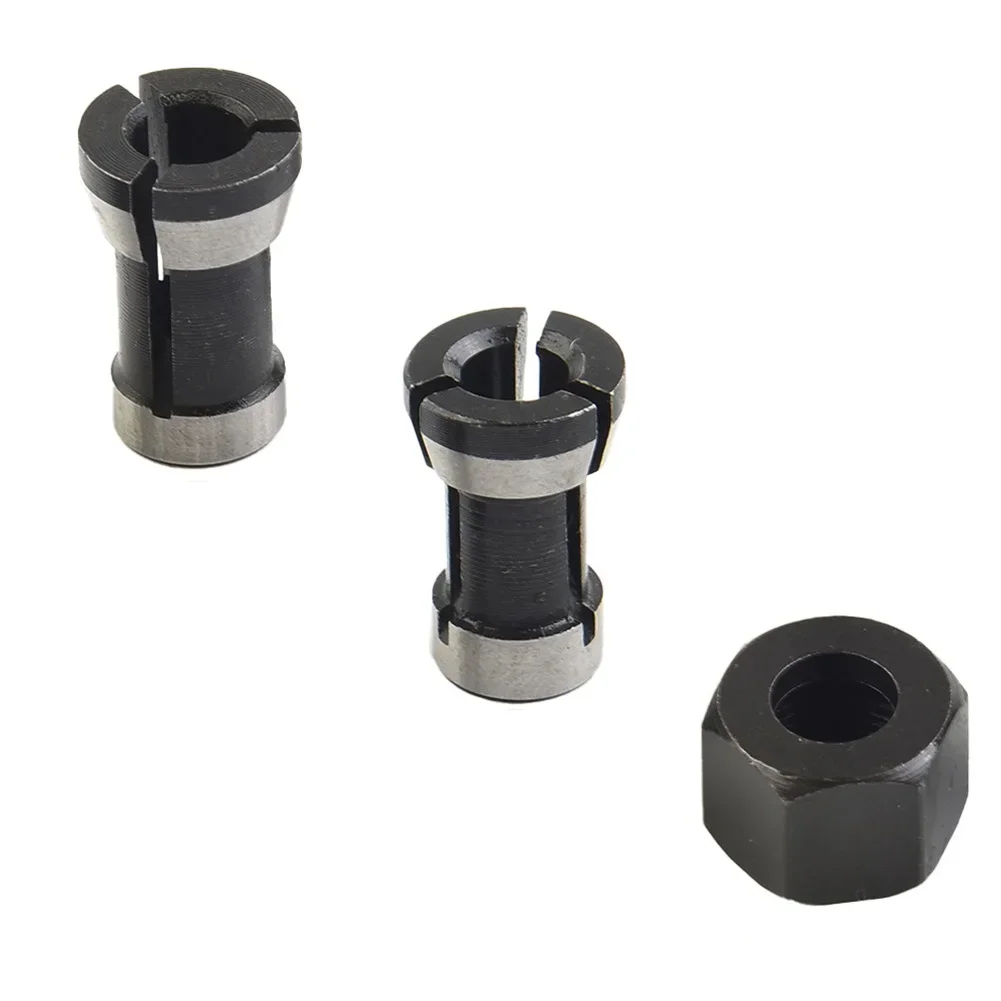 1pc M15 Screw Nut With 1/2pcs Router Bit Collet Chuck Accessories Kit Electric Router Milling Cutter 6/8mm Collet Chuck Parts