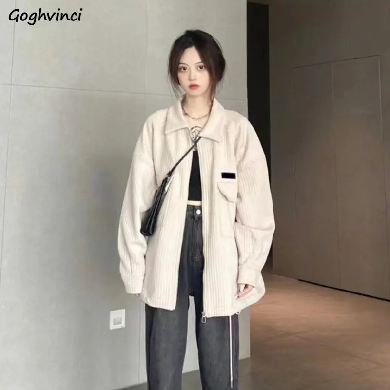 

Zip Up Sweatshirts Women Pockets Patchwork Baggy Hipster Korean Style Lovely Tender College Aesthetic Long Sleeve Autumn Clothes