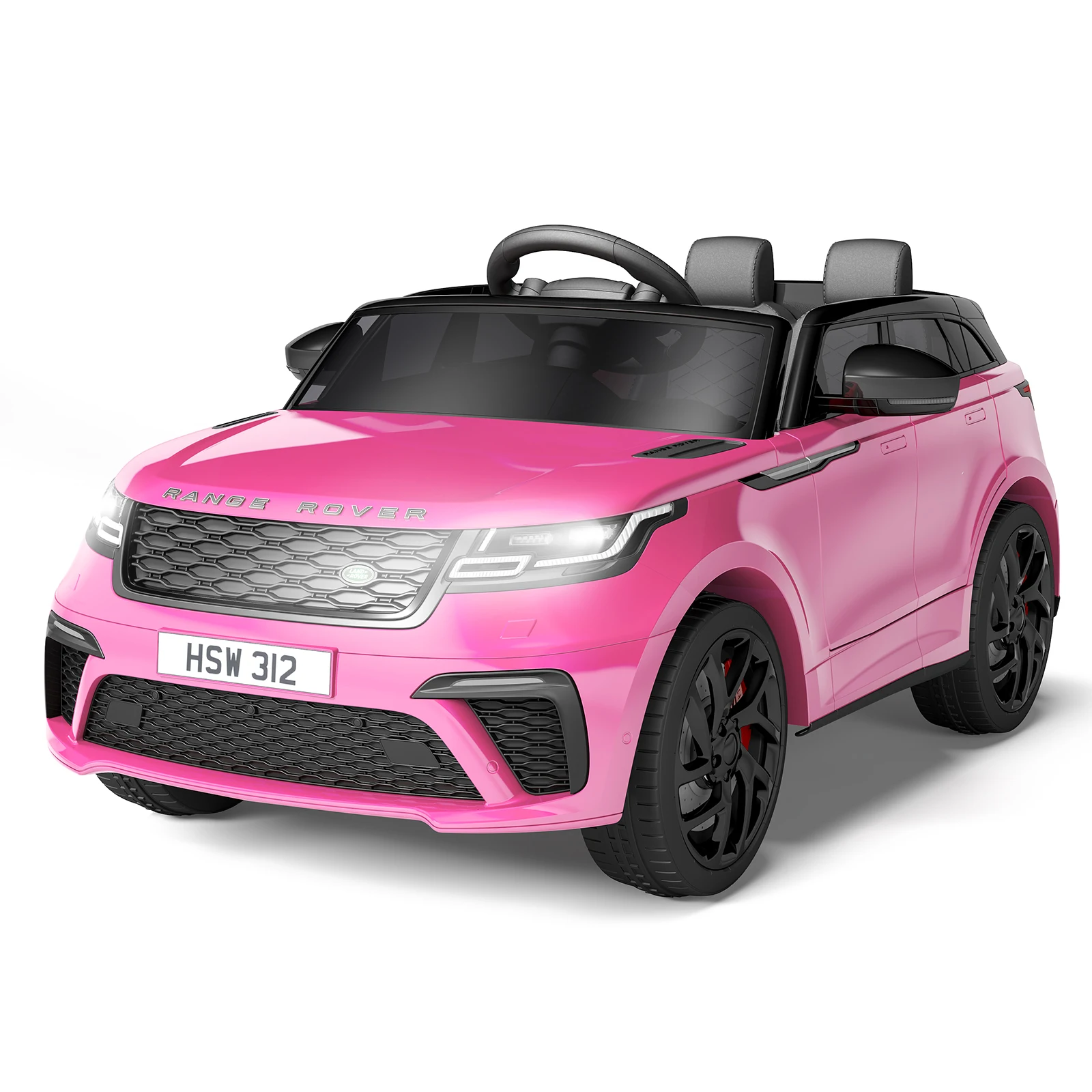 Ride on Cars for Kid 4-8, 12V Licensed Land Rover Ride Electric Car for Kids with Parent Remote Control, MP3 Player, Rocking, Pu